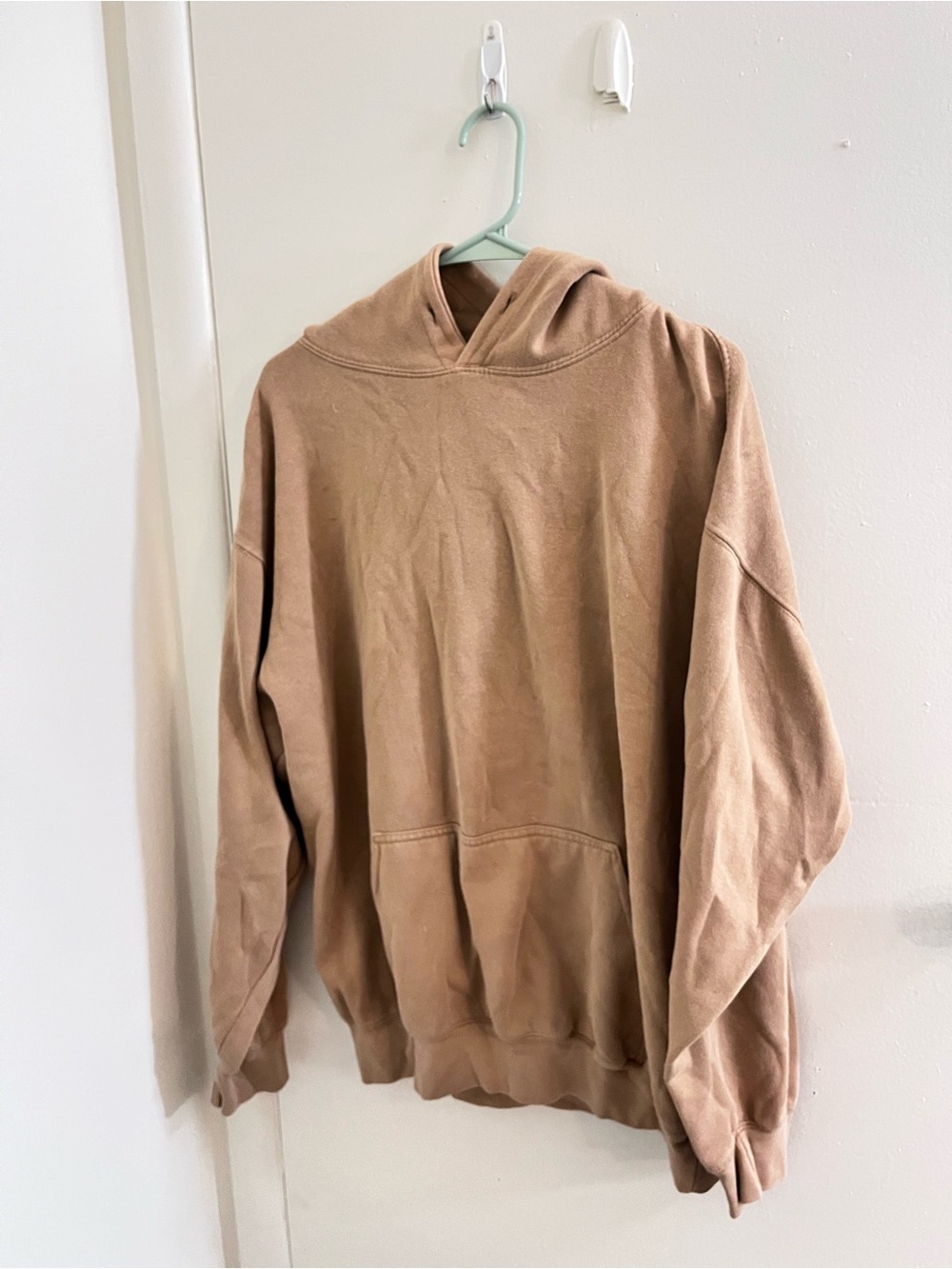 Fashion Nova Oversized Tan Hoodie XL 1X Pullover Front Pocket